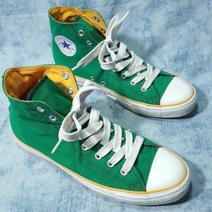 yellow green converse